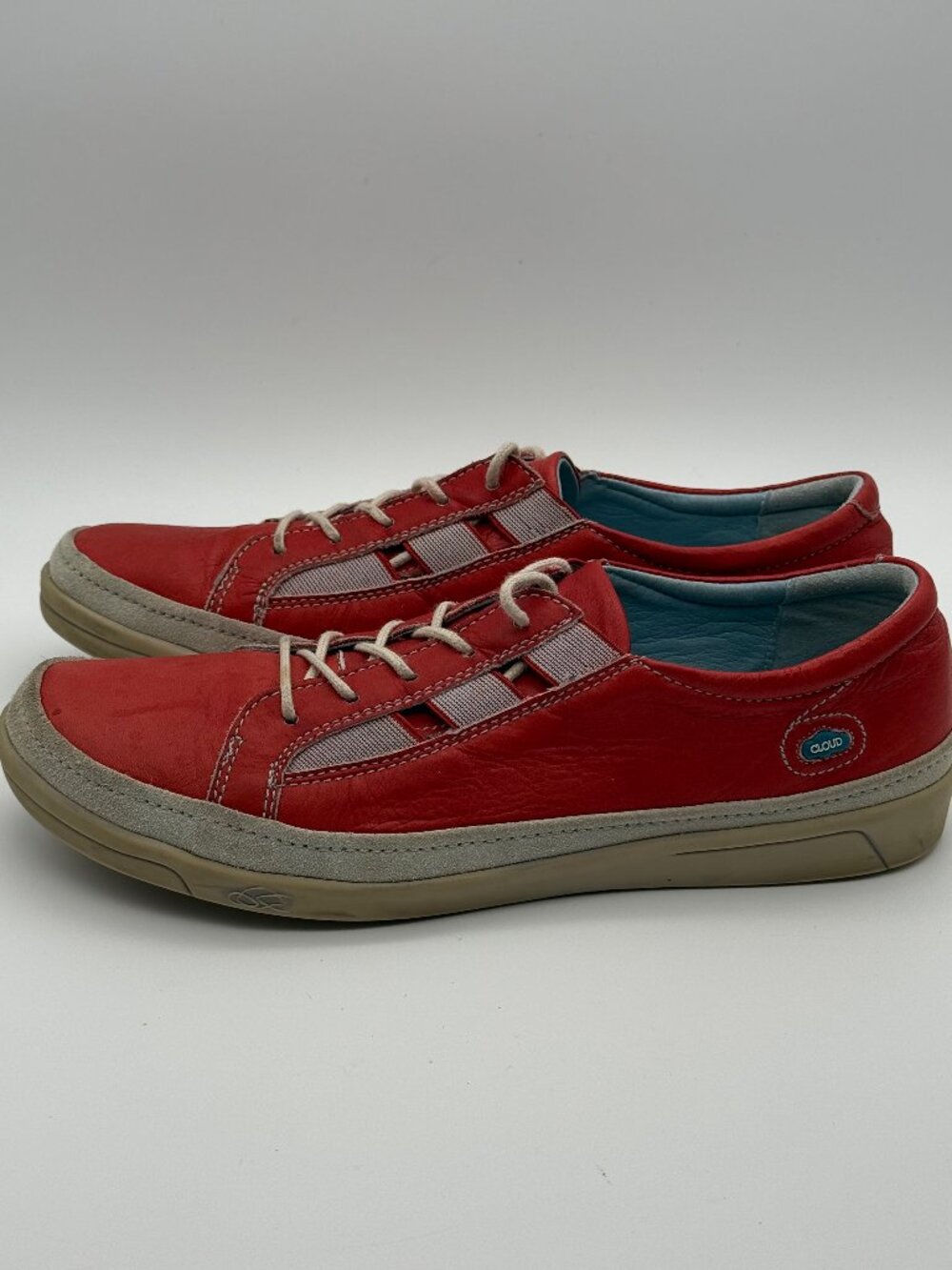 CLOUD Footwear Amazonas Red Leather Lace Up Comfort Shoes Size 41